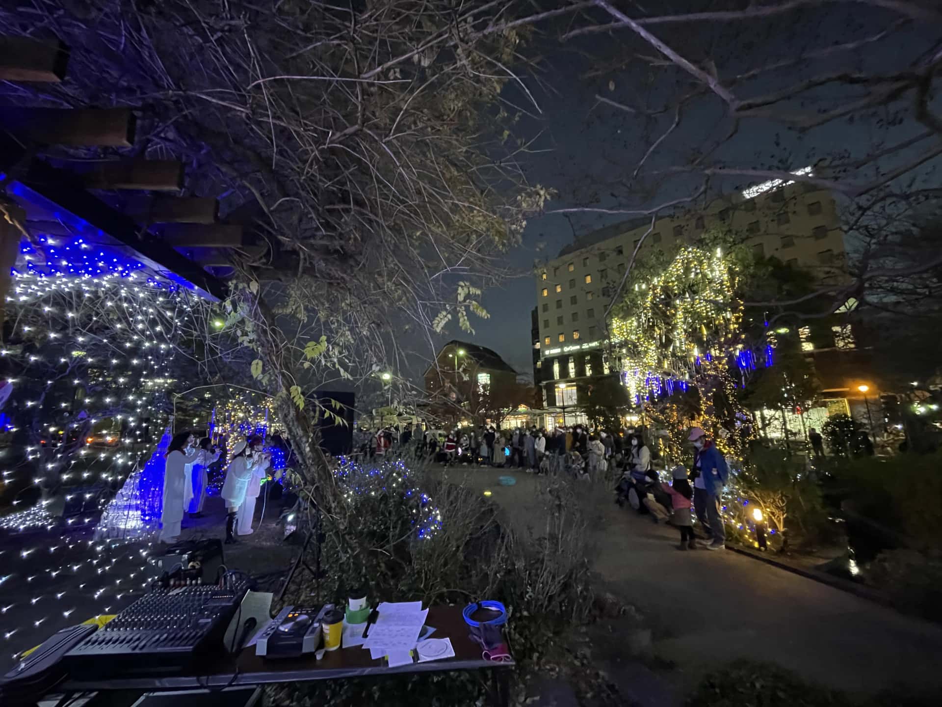 もりやま冬ホタル点灯式